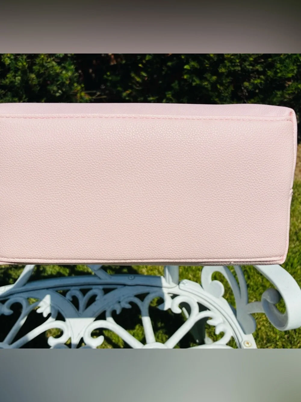 NWT!! Madden Girl Zipper Mini Blush Pink Tote Satchel with Floral Scarf Accent